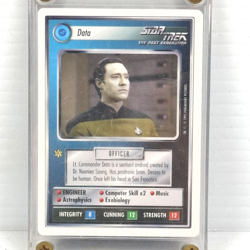 1994 Star Trek CCG Premiere Edition White Border Data Card NM-MT - Image 2