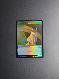 Cat/Rhino Token Magic The Gathering Streets Of New Capenna Foil Token NM - Image 2
