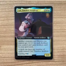 MTG Cid, Timeless Artificer Extended Art FOIL Final Fantasy Magic The Gathering - Image 1