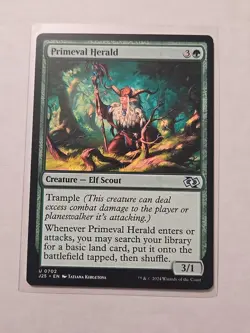 Primeval Heraldb- Foundations Jumpstart - LP - Uncommon - Creature - Image 1