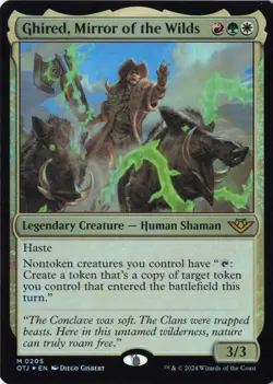 Ghired, Mirror of the Wilds Outlaws of Thunder Junction Foil NM 205 - Image 1