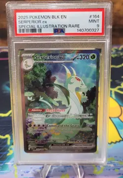 Pokemon TCG Serperior EX 156/086 Black Bolt Ultra Rare PSA 9 - Image 1
