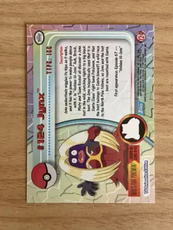 2000 Topps Chrome Pokemon #124 Jynx Holo Card LP - Image 2