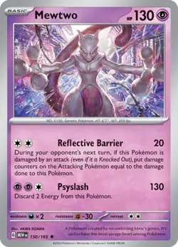Mewtwo 150/165 - SV: 151 - Pokemon TCG - NM - Image 1