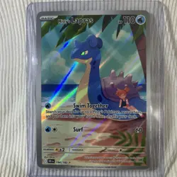 Pokemon TCG Misty's Lapras Destined Rivals 194/182 Holo Illustration Rare - Image 2