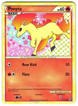 PONYTA 72/102 - NM - TRIUMPHANT ENGLISH POKEMON CARD - Image 1
