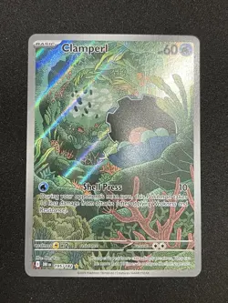 Pokemon Clamperl 195/182 DR Illustration Rare Full Art Holo English - Image 2