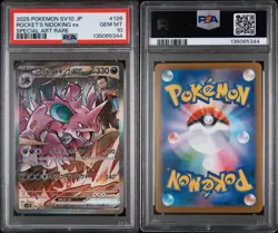 2025 Pokemon SV10 JP Team Rocket’s Nidoking ex SAR #126 PSA 10 Gem Mint - Image 3