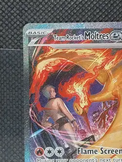 Pokemon TCG SV-Destined Rivals Team Rocket's Moltres EX 229/182 SIR NM - Image 3