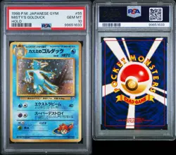 Pokemon TCG 1998 Japanese Gym Misty’s Golduck #55 Holo PSA 10 Gem Mint - Image 3
