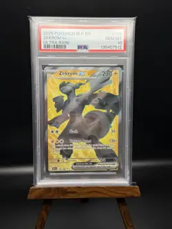 2025 POKEMON BLK EN-BLACK BOLT ULTRA RARE #158 ZEKROM EX PSA 10 - Image 1