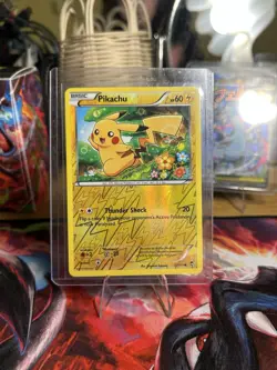 Pokemon Pikachu 27/111 XY: Furious Fists Reverse Holo Common Basic 60HP English - Image 1