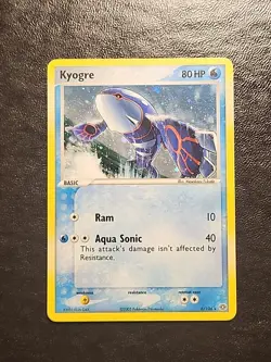 Kyogre 6/106 Emerald Holo Pokemon - Image 1