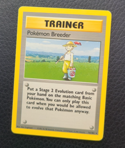 Pokemon TCG Pokemon Breeder Base Set 76/102 NM/LP Regular Unlimited Rare - Image 1