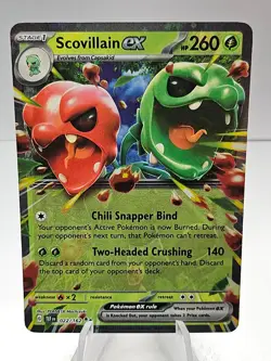 Pokemon TCG Scovillain ex 022/162 Temporal Forces Double Rare - Image 1