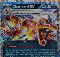 Charizard ex 125/197 SV03: Obsidian Flames Pokemon TCG NM Fast Shipping - Image 2