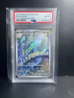 PSA 8 NM-MT Dragonair 181 Illustration Rare Pokemon TCG Pokemon Mew En-151 - Image 1