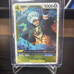 Bandai One Piece CCG Trafalgar Law P-088 Foil PRB-02 Promo Reprint - Image 1
