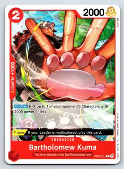 One Piece - OP05-011 - Bartholomew Kuma - C - US Seller - Image 1
