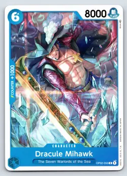 One Piece - OP02-055 Dracule Mihawk - C - US Seller - Image 1