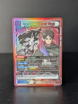 Eren Jaeger (Attack Titan) Foil - UE10BT/AOT-1-094 NM - Union Arena - Image 1