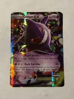 Pokemon TCG Gengar EX 34/119 Phantom Forces Ultra Rare Card - Image 1