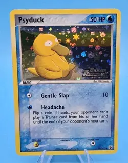 Psyduck 70/109 EX Team Rocket Returns Reverse Holo Pokemon Card, Stamped - Image 1