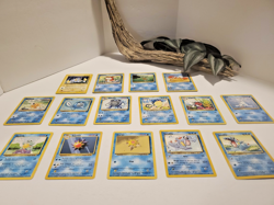 Pokemon Card Lot of 15 Cards Chinchou, Krabby, Totodile, Seaking, Seel - Lot #73 - Image 2