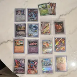 Pokemon TCG Charizard Eevee Vaporeon Exeggutor Mixed Lot 17 Holo Regular Cards - Image 1