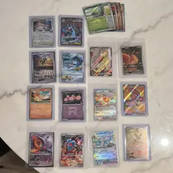 Pokemon TCG Charizard Eevee Vaporeon Exeggutor Mixed Lot 17 Holo Regular Cards - Image 2