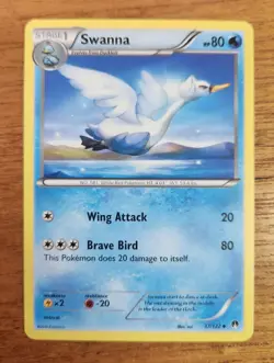 Uncommon Swanna Pokemon Card, BREAKpoint Set 37/122 - Image 1