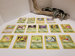 Pokemon Card Lot of 15 Chinchou, Dratini, Grimer, Kakuna, Metapod - Lot #16 - Image 2