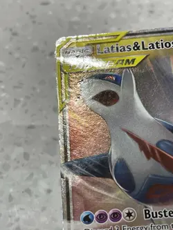 Pokemon Latias & Latios GX SM Team Up #113/181 Holo Ultra Rare Card - Damaged - Image 3