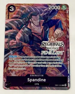 One Piece Spandine EB01-043 Offline Regional Finalist Promo Card English Stamped - Image 1