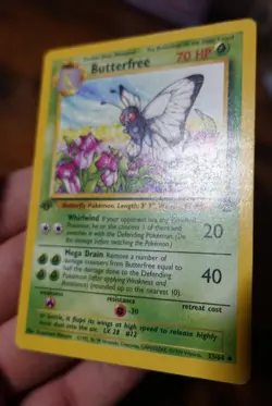 Butterfree 33/64 d Edition Error Misprint 1st Edition Stamp Jungle Pokemon Card^ - Image 4