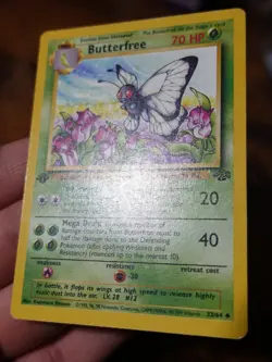 Butterfree 33/64 d Edition Error Misprint 1st Edition Stamp Jungle Pokemon Card^ - Image 5