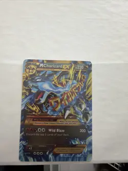 M Charizard EX Mega Full Art Holo Secret Rare Flashfire 108/106 Pokemon Card - Image 4