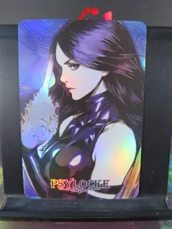 Psylocke Betsy Marvel Art Card Rare Holo Collectible Comic Character CCG NM - Image 1
