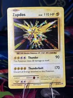 Pokemon Card TCG - Zapdos 42/108 Holo Rare XY Evolutions Near Mint - Image 1