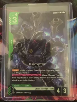 Gundam Card Game - Kampfer GD03-017 LR English Holo - Image 1