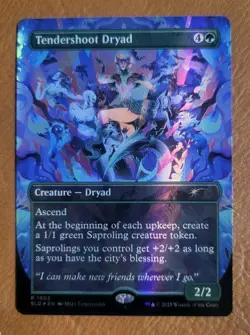 NM Double Rainbow Foil Tendershoot Dryad SLD #1902 Secret Lair Everyones Invited - Image 1