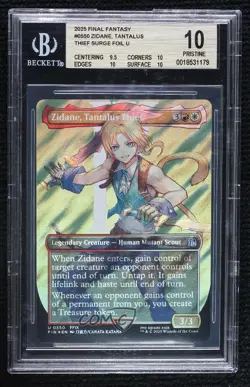 Surge Foil Zidane Tantalus Thief Borderless Magic Final Fantasy BGS 10 PRISTINE - Image 1