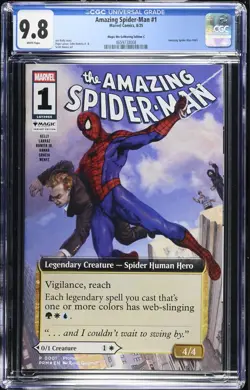 AMAZING SPIDER-MAN #1 CGC 9.8 MAGIC THE GATHERING EDITION "C" VARIANT MTG ASM 15 - Image 1