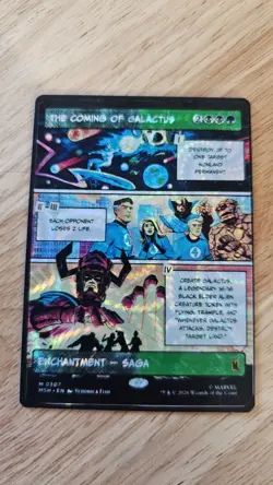 Magic the Gathering Foil Coming Of galactus MTG Playtest-fanart - Image 1