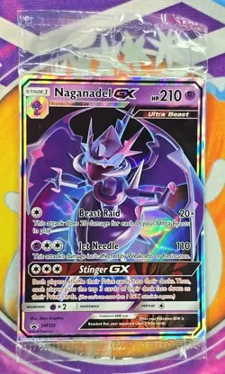 🔥Pokemon TCG Naganadel GX Holo Ultra Rare #125 Sun and Moon Hidden Fates Promo - Image 1