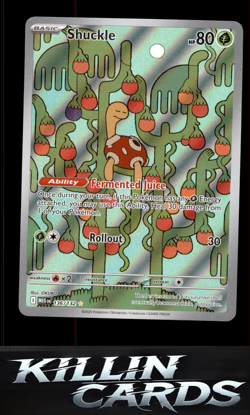 Shuckle - 136/132 136/132 Pokemon Illustration Rare ME01: Mega Evolution Card NM - Image 1