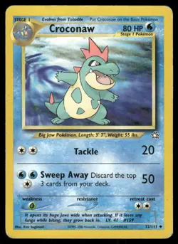 Pokemon Tcg Croconaw #32 Pokemon Neo Genesis MP - Image 1