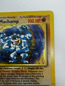 Pokemon TCG Machamp Base Set 8/102 Holo Unlimited Holo Rare HP - Image 3