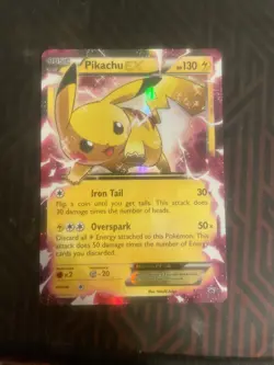 Pokemon TCG Black Star Promo Holo Pikachu EX XY84 - Image 1