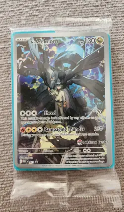 Pokemon TCG Ascended Heroes N's Zekrom 031 Promo Pokemon Center Stamped Sealed - Image 1